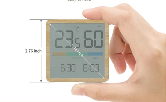 Digitale Hygrometer Thermometer – LCD Binnenklimaat Meter met Comfort Indicator