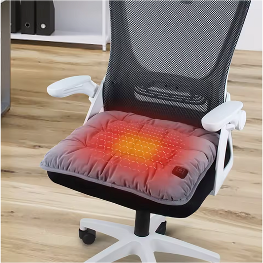 Elektrisch Verwarmd Zitkussen 45×45 cm – USB met 3 Standen