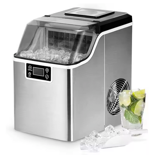 IJsblokjesmachine 24kg/24u – RVS IJs Maker met Zelfreiniging en Timer