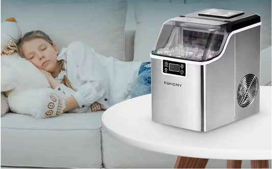 IJsblokjesmachine 24kg/24u – RVS IJs Maker met Zelfreiniging en Timer