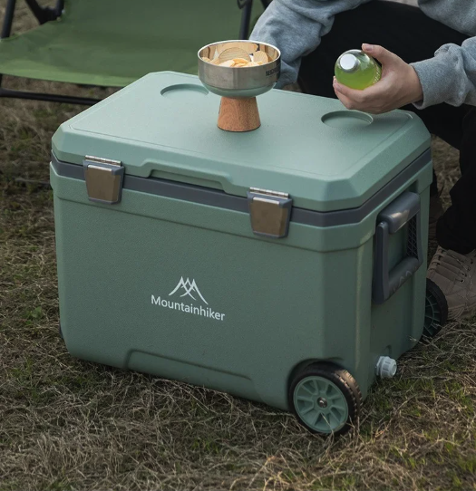 Koelbox 45L – Geïsoleerde Camping Koelbox met Lange Koeltijd en Hoge Draagkracht