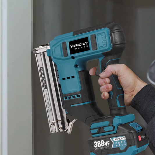 2-in-1 Elektrische Tacker en Spijkerpistool – Brushless Nailer/Stapler met Accu Aansluiting