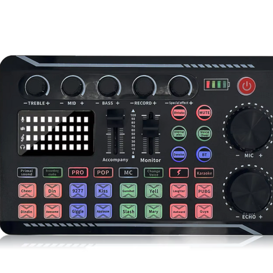 Podcast Set met Microfoon – Audio Interface voor Streaming, Opname en Zang