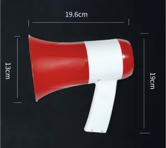 Megafoon 100W – Krachtige Handmegafoon met Sirene en Opnamefunctie