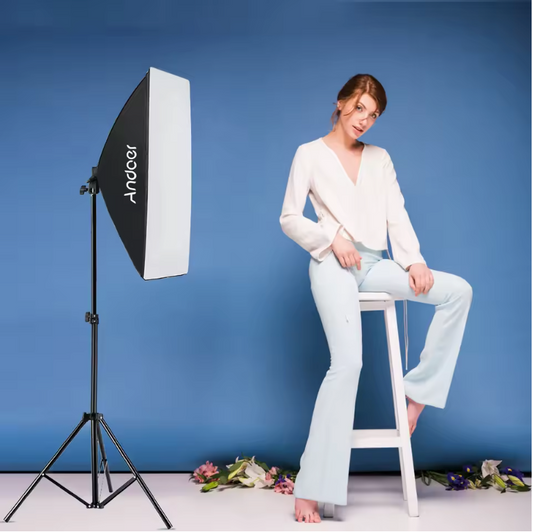 Fotografie Softbox Verlichtingsset – 2x LED Lampen met Statieven en Afstandsbediening