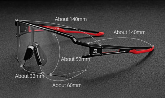 Fietsbril Sportbril – UV400 Bescherming met Fotochromische/Polarized Lenzen