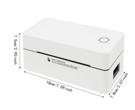 4x6 Label Printer – Draadloze Thermische Printer met Bluetooth en USB voor Verzending