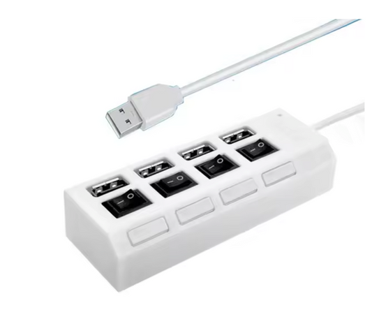 USB Hub 4/7 Poorten – USB 3.0/2.0 Splitter met Schakelaars en LED