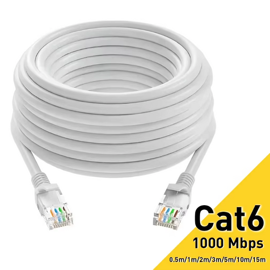 CAT6 Ethernet Kabel – Snelle LAN Netwerkkabel RJ45 tot 1000Mbps
