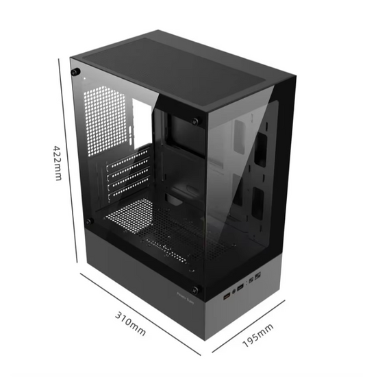 M-ATX / Mini ITX PC Behuizing met Transparant Zijpaneel – Gaming Case met 240mm Waterkoeling Support