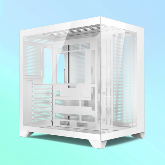 ATX Gaming PC Behuizing met Dubbel Glas – 360mm Waterkoeling Support en High-Airflow Design