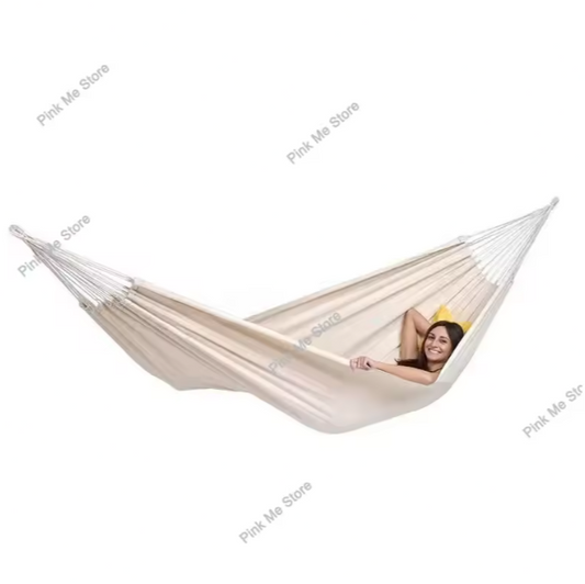 Canvas Hangmat voor 2 Personen – 260×150 cm, Outdoor & Indoor, Draagbaar en Comfortabel