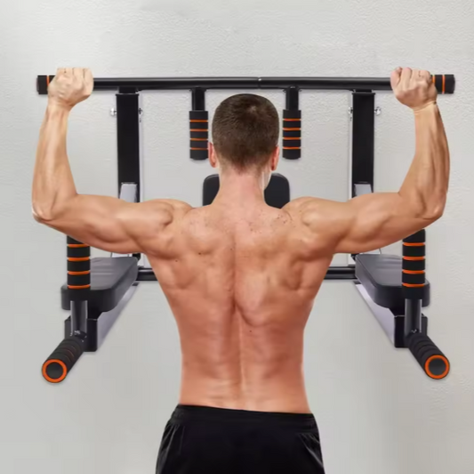 Wandmontage Pull-up Bar & Dip Station – Multifunctioneel Fitnessapparaat