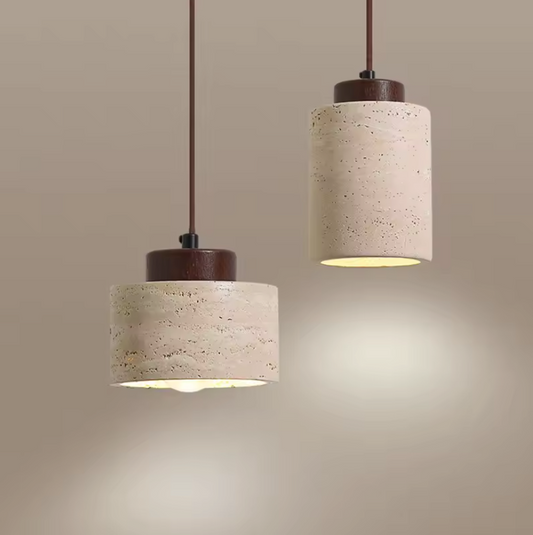 Japanse Wabi-Sabi Hanglamp – Moderne Design Plafondlamp van Steen