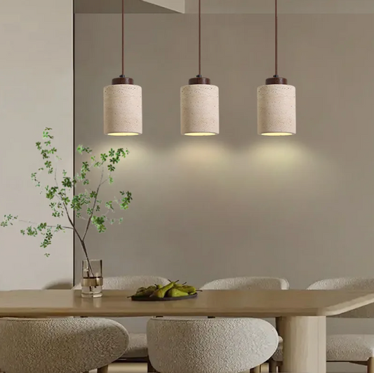 Japanse Wabi-Sabi Hanglamp – Moderne Design Plafondlamp van Steen