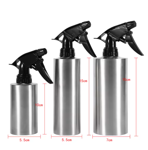 Roestvrijstalen Multifunctionele Gieter met Pompdruk – 900 ml Langmond Gieter voor Kamerplanten en Tuinen