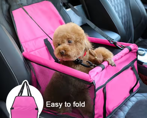 Hanjo Pets Auto Hond Cover Achterbank - Auto Hangmat voor Honden Waterdicht - Hond Autostoel Cover voor Achterbank met Mesh Venster Meerdere Zakken Voor Auto/Truck/SUV Antislip Rubber Terug Wasbaar