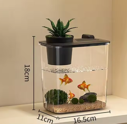 Aquarium Starterkit – Desktop acryl aquarium met pomp & LED