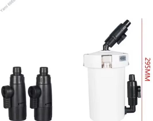 Super Stille Externe Aquariumfilter – 6W, 400L/H, Compleet Systeem