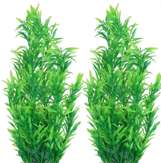 Aquarium Kunstplant – Groene Bal Gras Decoratie, 2 Stuks