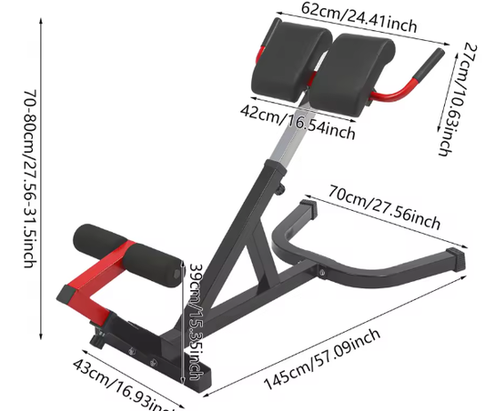 Multifunctionele Gymbank – Vrijstaande Buik- en Rugtrainer, Verstelbaar