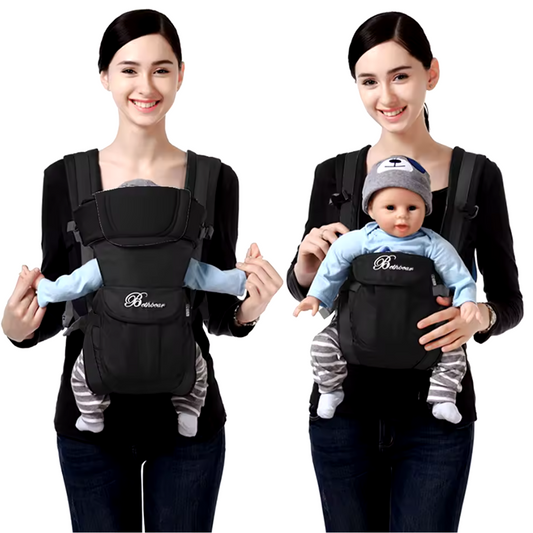 4-in-1 Ergonomische Baby Draagzak – Verstelbare Sling voor Pasgeborene tot Peuter