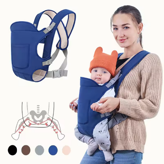 Multifunctionele Baby Draagzak – 4 Draagmethoden, Voor- en Achterdrager