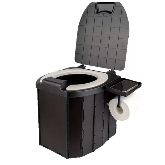 Opvouwbaar Camping Toilet – Draagbaar Reistoilet met Zachte Zitting en Anti-Geursysteem