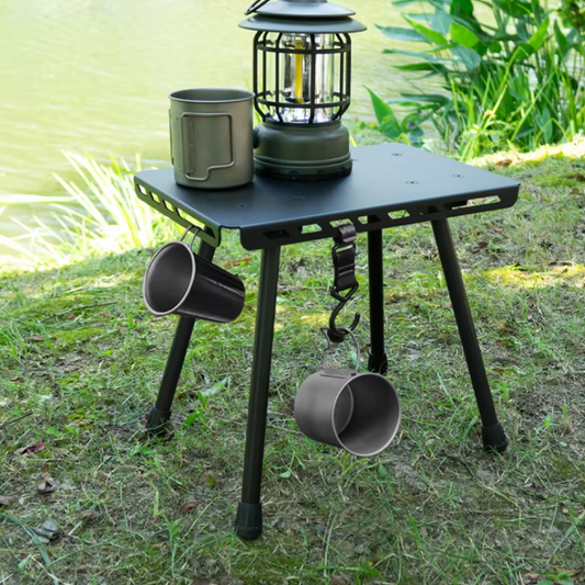 Opvouwbare Camping Kruk – Lichtgewicht Aluminium Outdoor Stoel met Opberglussen