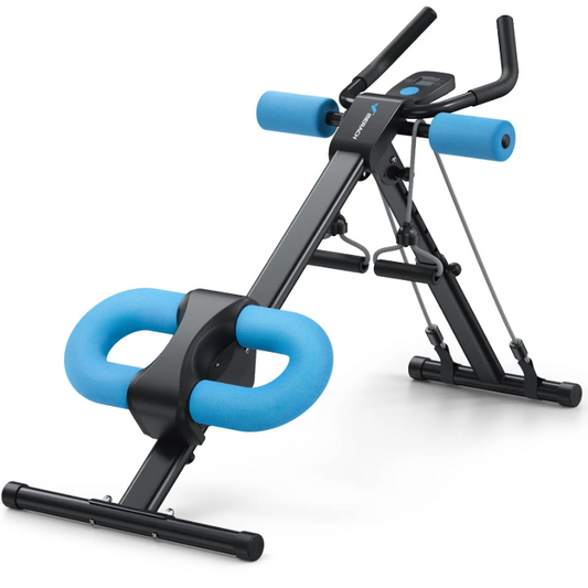 Ab Trainer Machine – Verstelbare Buikspiertrainer met LCD Display & Opvouwbaar Design