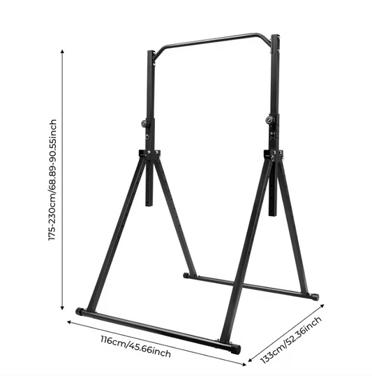 Driehoekig Optrekstation – Verstelbare Pull-Up Bar van Koolstofstaal voor Thuisfitness