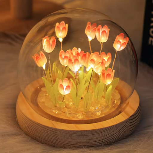 Tulp LED Nachtlampje Set van 10 of 20 Stuks – Batterij Tafellamp DIY Decoratie