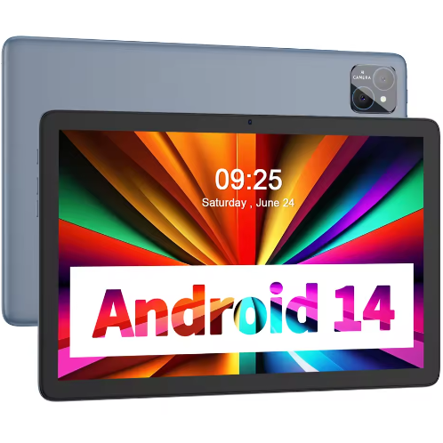 10 Inch Android Tablet met WiFi6 en 128 GB Opslag – Octa-Core Tablet met IPS Scherm en Lange Batterijduur