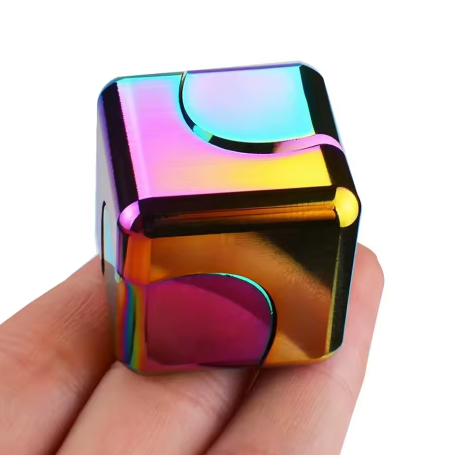 Legering Kubus Spinner Vingertop Gyroscoop – Draagbaar Fidget Anti Stress Speelgoed