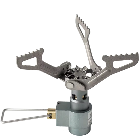 Ultralicht Titanium Camping Gasbrander – Compact Opvouwbaar Zakfornuis voor Outdoor en Backpacken