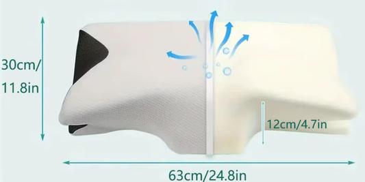 Ergonomisch Vlinder Nekkussen van Traagschuim – Orthopedisch Slaapkussen