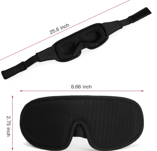3D Slaapmasker Lichtdicht – Ergonomisch Oogmasker voor Diepe Slaap