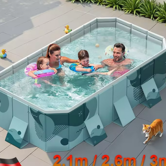 Opvouwbaar PVC Familiezwembad – Stevig Niet-Opblaasbaar Ontwerp voor Tuin & Buitenplezier