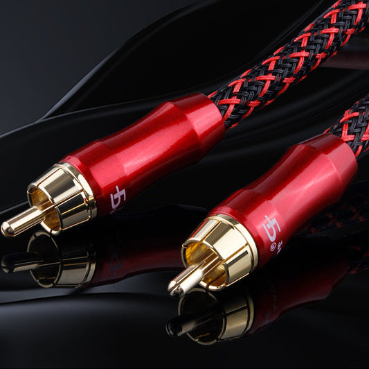 Hifi RCA Coaxiale Audiokabel – 75 Ohm OFC Signaalkabel met Vergulde Connectoren