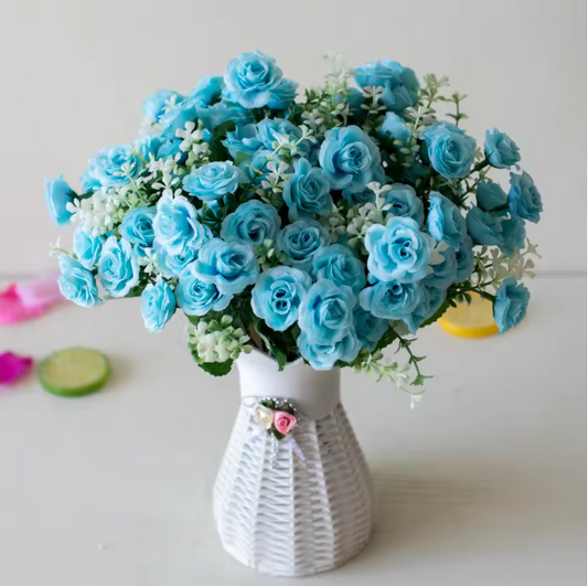 Kunst Mini Rozen Bloemboeket – Decoratieve Nep Rozen voor Woondecoratie