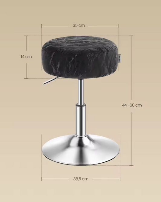 Moderne Make-Up Kruk – 360° Draaibare Verstelbare Kruk met PU Zitting