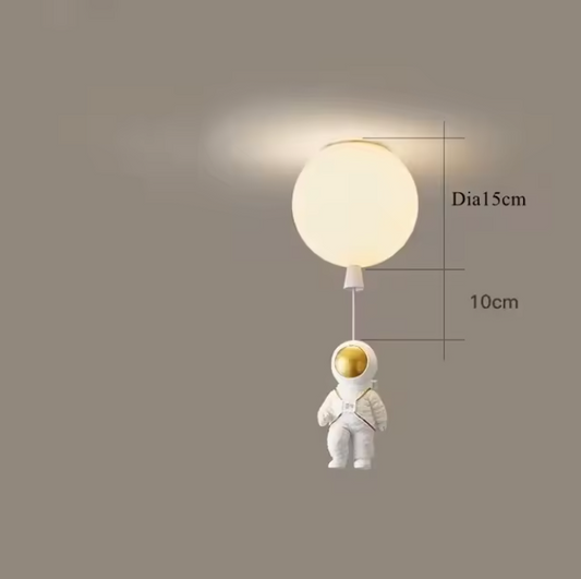 Kinderkamer Plafondlamp Scandinavisch – Creatieve Cartoon Hanglamp met Glazen Bol, Moderne LED Verlichting voor Jongens en Meisjes