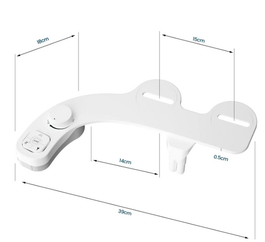 Niet-Elektrische Toiletbidet met Zelfreinigend Dubbel Mondstuk – Wc-Bril Bevestiging
