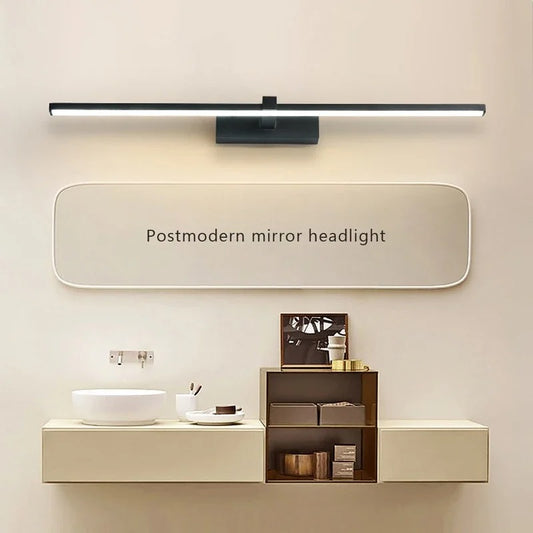 Moderne LED Badkamer Wandlamp – Spiegelverlichting met 3 Lichtkleuren – Aluminium Lijnlamp voor Badkamer en Interieur