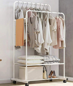 Kledingrek Home Comfort op Wielen - Wit