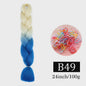 24 Inch Jumbo Braids Haarverlenging - Synthetisch Vlechtkapsel met Ombre Kleuren