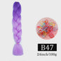 24 Inch Jumbo Braids Haarverlenging - Synthetisch Vlechtkapsel met Ombre Kleuren