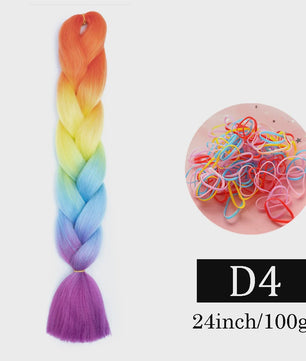 24 Inch Jumbo Braids Haarverlenging - Synthetisch Vlechtkapsel met Ombre Kleuren