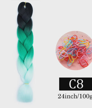 24 Inch Jumbo Braids Haarverlenging - Synthetisch Vlechtkapsel met Ombre Kleuren