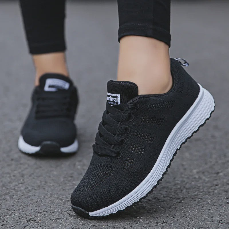 Dames Sneakers Ademend Mesh Casual Schoenen - Comfortabel Wandelen & Sport